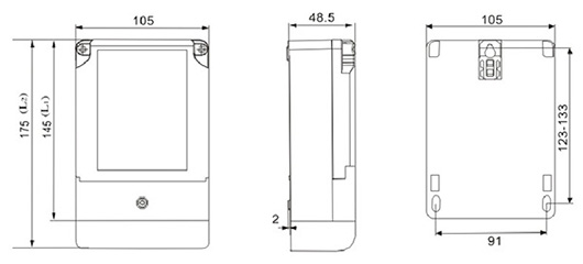 DDS238 single phase static watt hour meter(E1216)