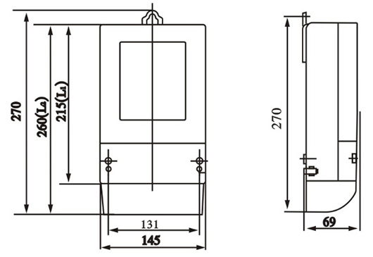 DTS238 three phase static watt hour meter(E3401A/E3401L)